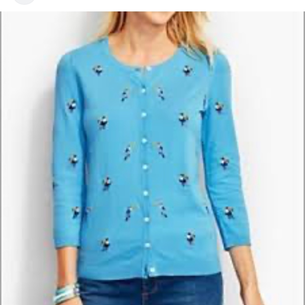 Talbots petites toucan cardigan. Worn about 6-7x